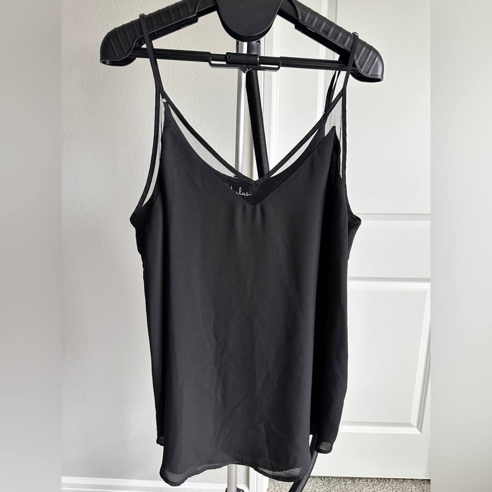 Lulus black tank with adjustable straps